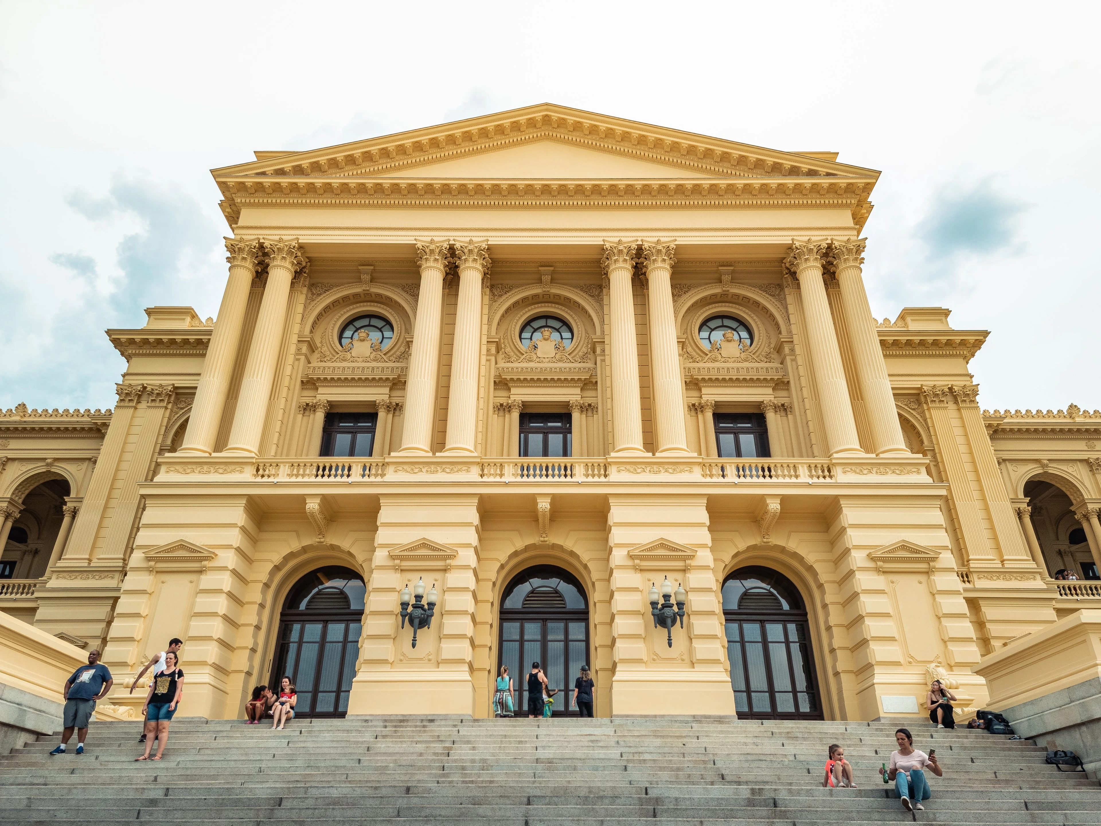 The museum’s monumental entrance, Ipiranga