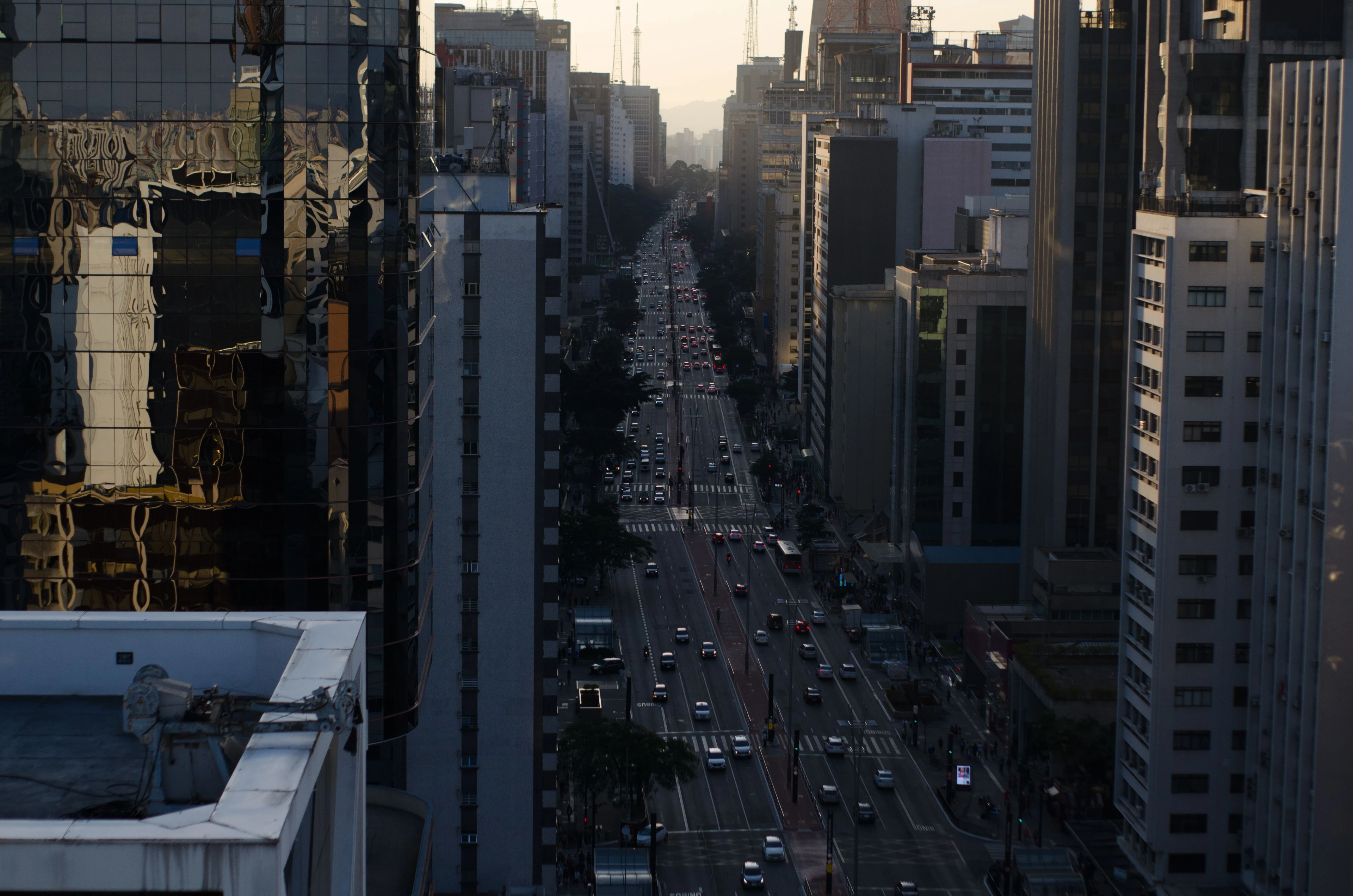 Evening on nearby Avenida Paulista